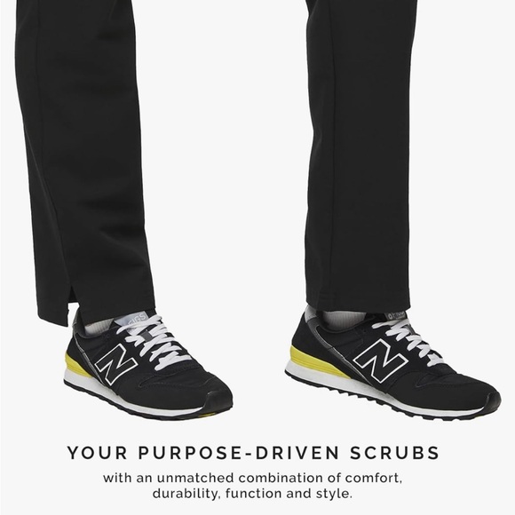 Black womens fig pants size small/T FIGS YOLA High Waisted Skinny Scrub Pants - Picture 13 of 15